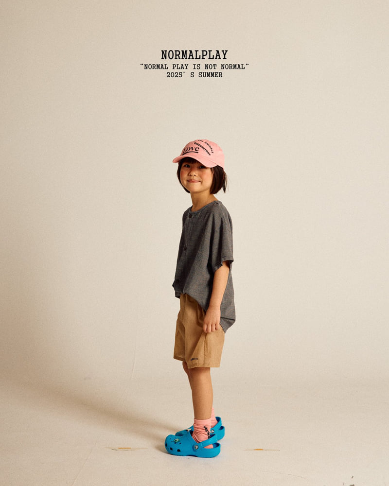 Normalplay - Korean Children Fashion - #discoveringself - Checked Short Sleeve Shirt - 12