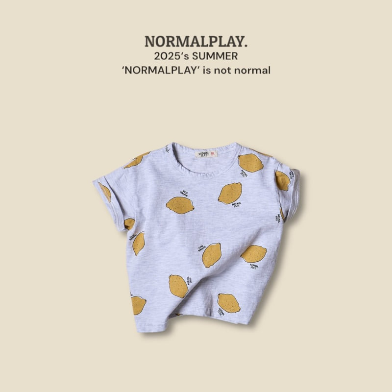 Normalplay - Korean Children Fashion - #discoveringself - Lemon Short Sleeve Tee - 6