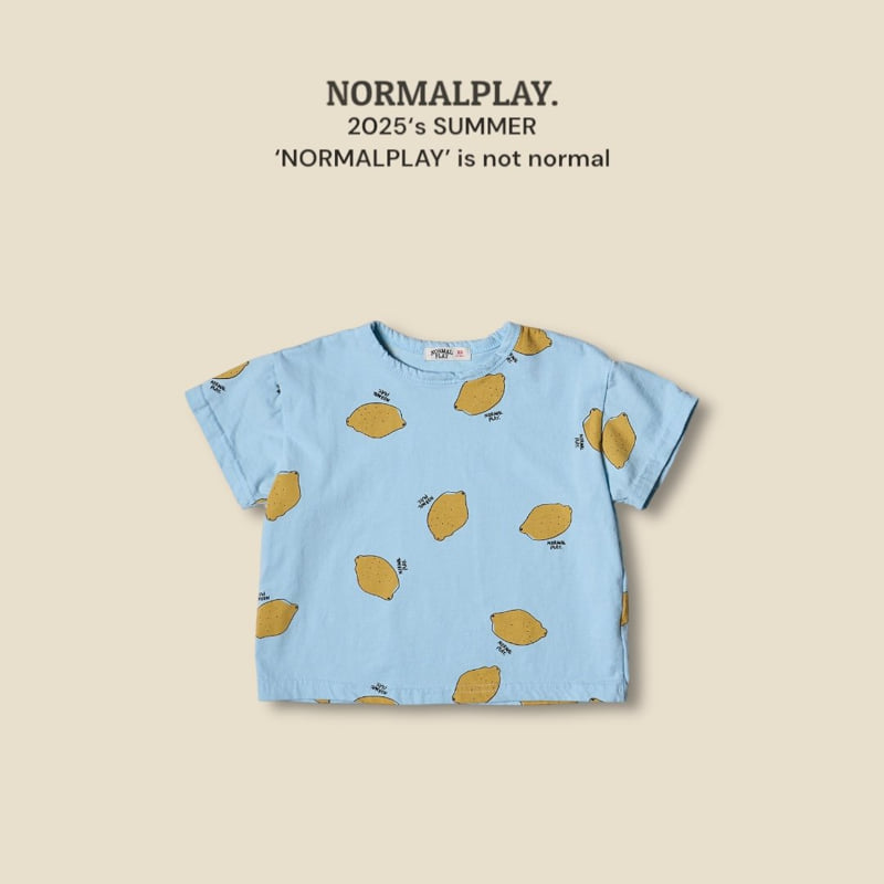 Normalplay - Korean Children Fashion - #fashionkids - Lemon Short Sleeve Tee - 7