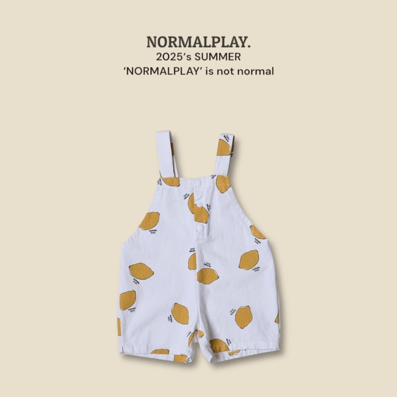 Normalplay - Korean Children Fashion - #kidsshorts - Shy Lemon Overalls