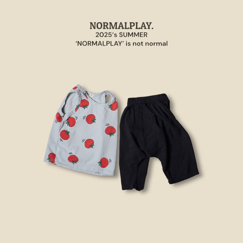 Normalplay - Korean Children Fashion - #kidsshorts - Red Tomato Sleeveless Tee - 7