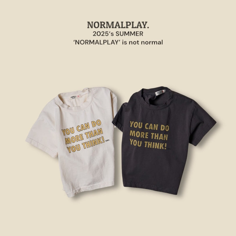 Normalplay - Korean Children Fashion - #kidsshorts - You Can Do Short Sleeve Tee