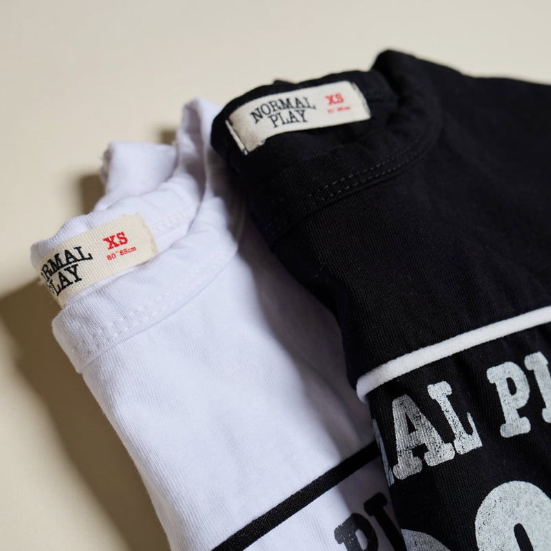 Normalplay - Korean Children Fashion - #kidsshorts - 23 Line Short Sleeve Tee - 10