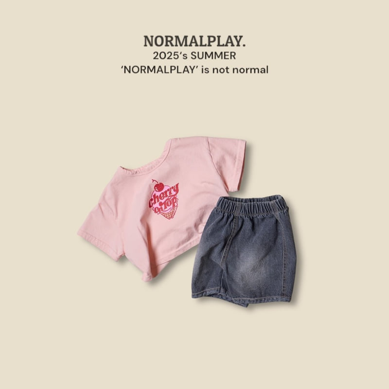 Normalplay - Korean Children Fashion - #kidsshorts - Cherry On Top Crop Tee - 9