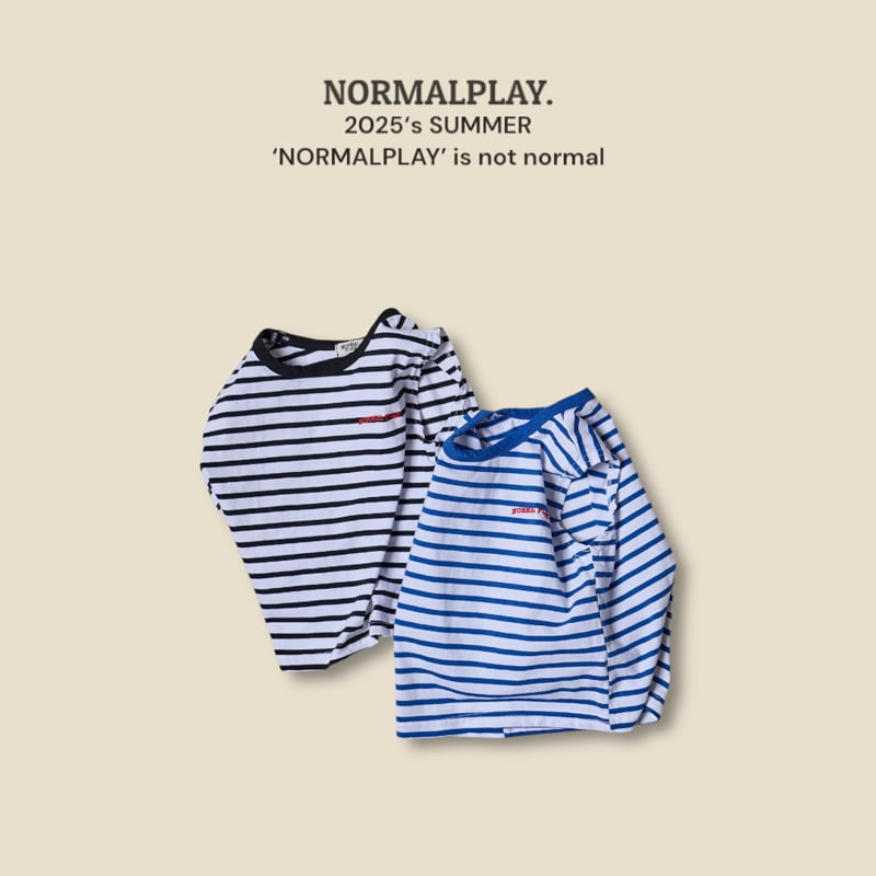 Normalplay - Korean Children Fashion - #kidsstore - Sleeveless Stripe Tee - 5