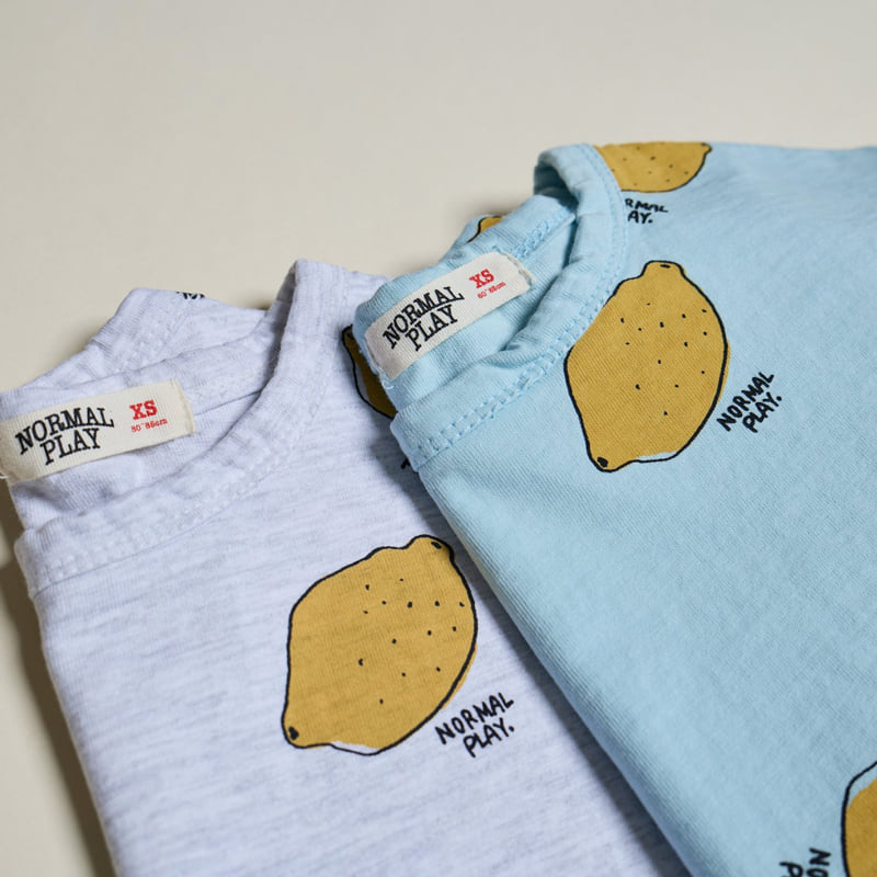 Normalplay - Korean Children Fashion - #kidsstore - Lemon Short Sleeve Tee - 9