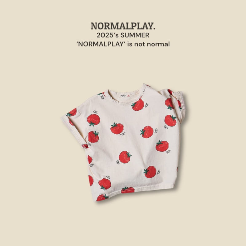 Normalplay - Korean Children Fashion - #kidzfashiontrend - Tomato Short Sleeve Tee - 7