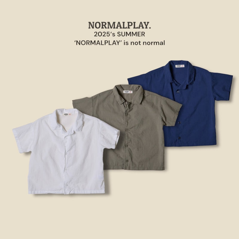 Normalplay - Korean Children Fashion - #littlefashionista - Natural Short Sleeve Shirt
