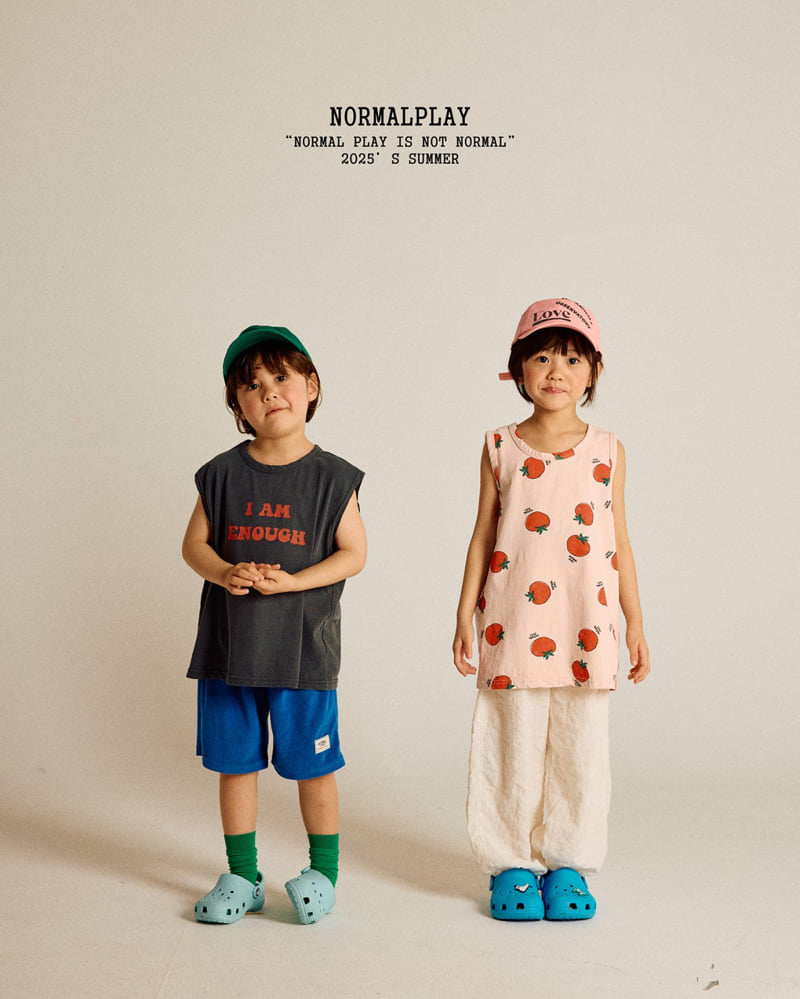 Normalplay - Korean Children Fashion - #littlefashionista - Red Tomato Sleeveless Tee - 11