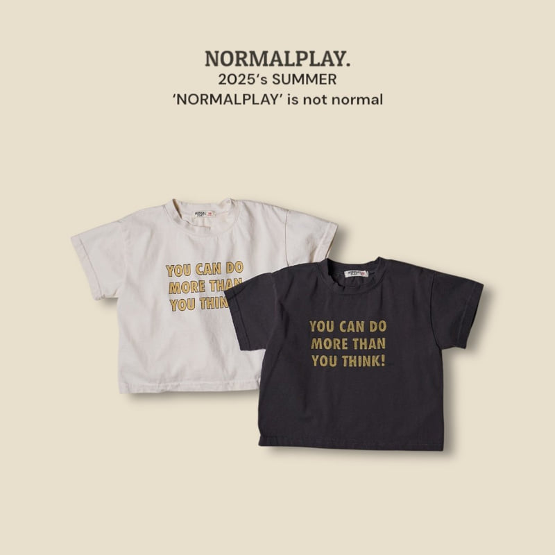 Normalplay - Korean Children Fashion - #littlefashionista - You Can Do Short Sleeve Tee - 5