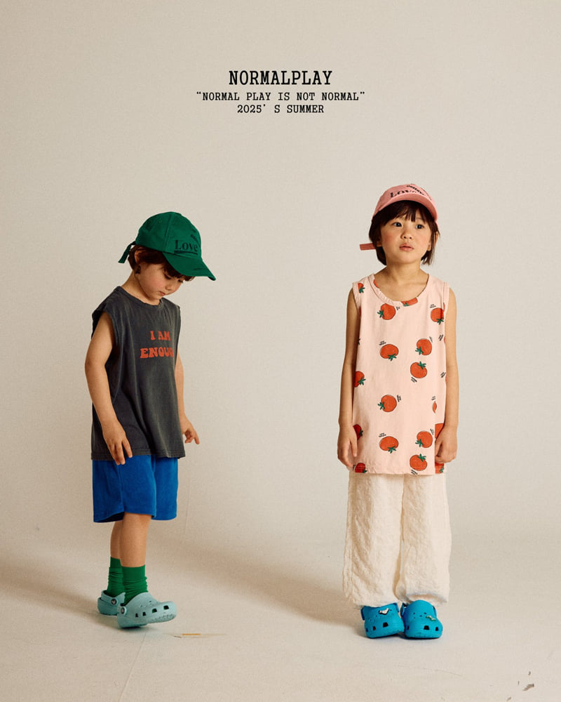 Normalplay - Korean Children Fashion - #magicofchildhood - Red Tomato Sleeveless Tee - 12