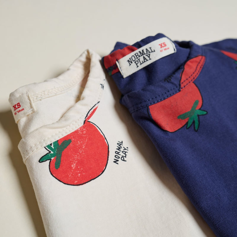 Normalplay - Korean Children Fashion - #magicofchildhood - Tomato Short Sleeve Tee - 10