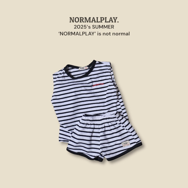 Normalplay - Korean Children Fashion - #minifashionista - Royal Stripe Pants - 6