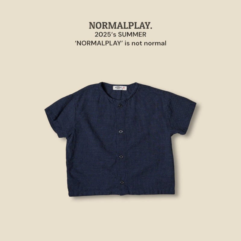 Normalplay - Korean Children Fashion - #prettylittlegirls - Checked Short Sleeve Shirt - 5
