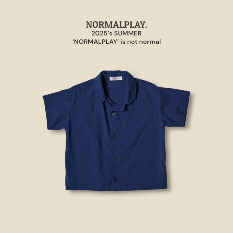 Normalplay - Korean Children Fashion - #todddlerfashion - Natural Short Sleeve Shirt - 5