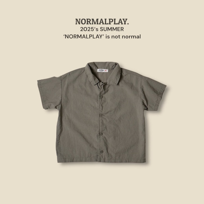 Normalplay - Korean Children Fashion - #toddlerclothing - Natural Short Sleeve Shirt - 6