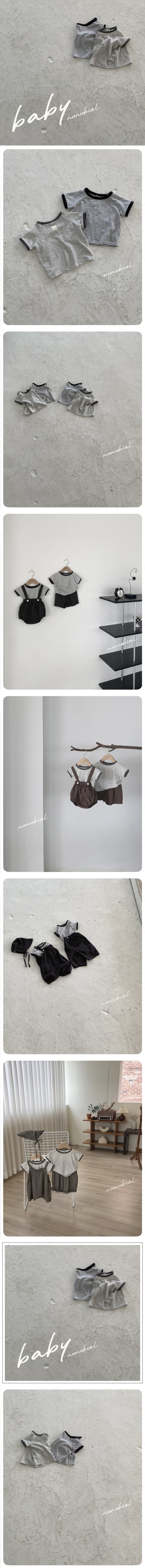Nunubiel - Korean Baby Fashion - #onlinebabyboutique - Bebe Stripe Life Tee
