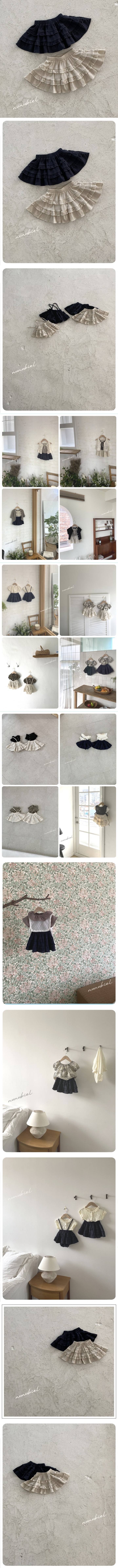 Nunubiel - Korean Children Fashion - #childofig - Crinkle Skirt