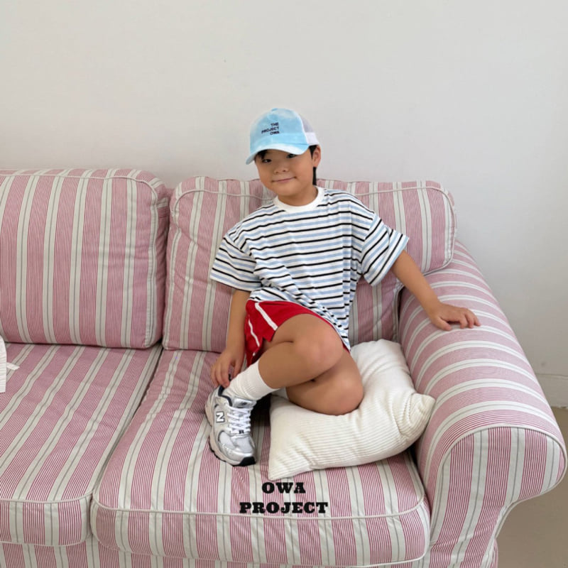 O Wa - Korean Children Fashion - #Kfashion4kids - Multi Basic Tee - 6