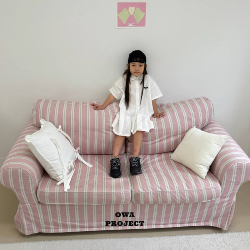 O Wa - Korean Children Fashion - #childrensboutique - Pleated One-piece - 7