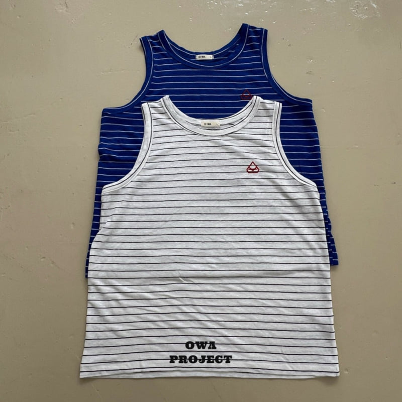 O Wa - Korean Children Fashion - #designkidswear - Stripe Sleeveless