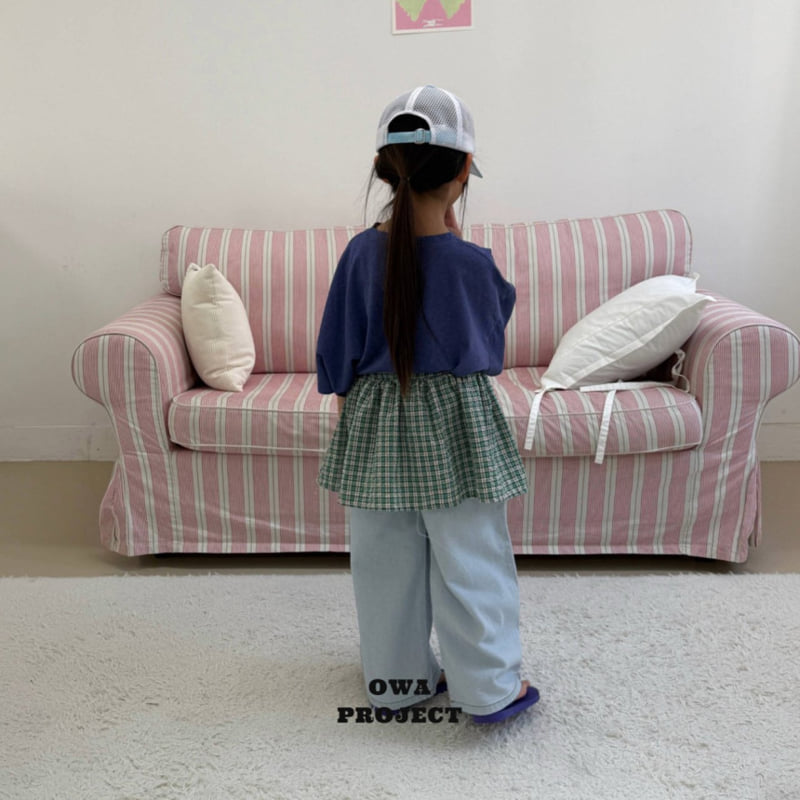 O Wa - Korean Children Fashion - #designkidswear - Checked Shirring Skirt - 10