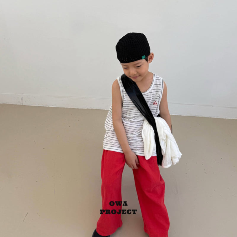 O Wa - Korean Children Fashion - #discoveringself - Stripe Sleeveless - 2