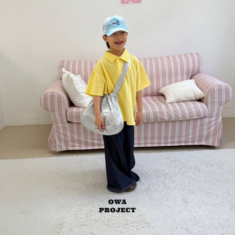 O Wa - Korean Children Fashion - #fashionkids - Wide Denim Pants - 7