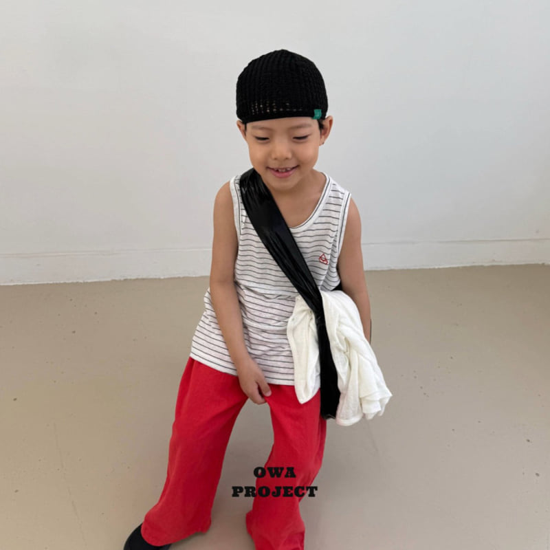 O Wa - Korean Children Fashion - #fashionkids - Stripe Sleeveless - 4