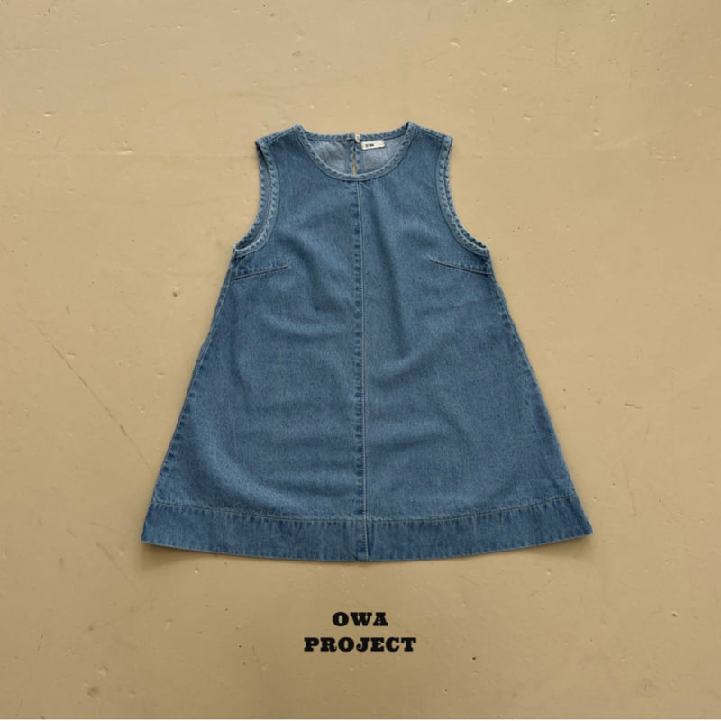 O Wa - Korean Children Fashion - #kidsstore - Dart Denim One-piece