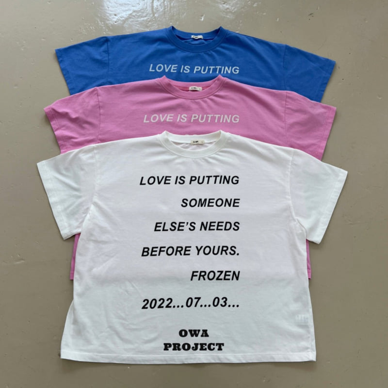O Wa - Korean Children Fashion - #kidzfashiontrend - Love Tee