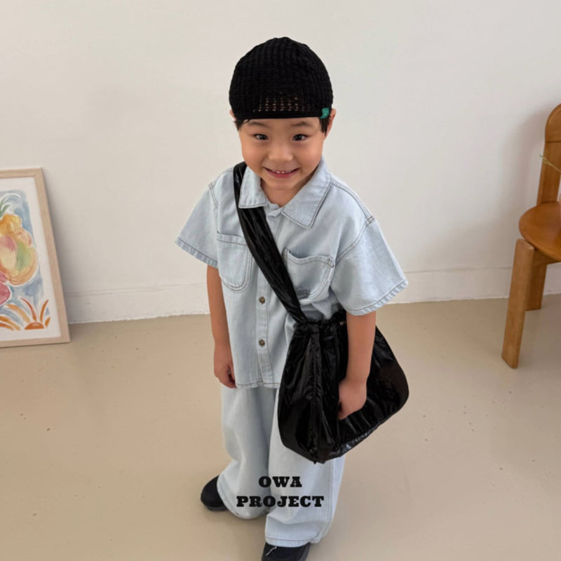 O Wa - Korean Children Fashion - #minifashionista - Wide Denim Pants - 8