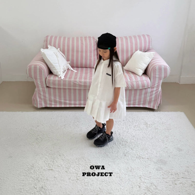 O Wa - Korean Children Fashion - #minifashionista - Pleated One-piece - 3
