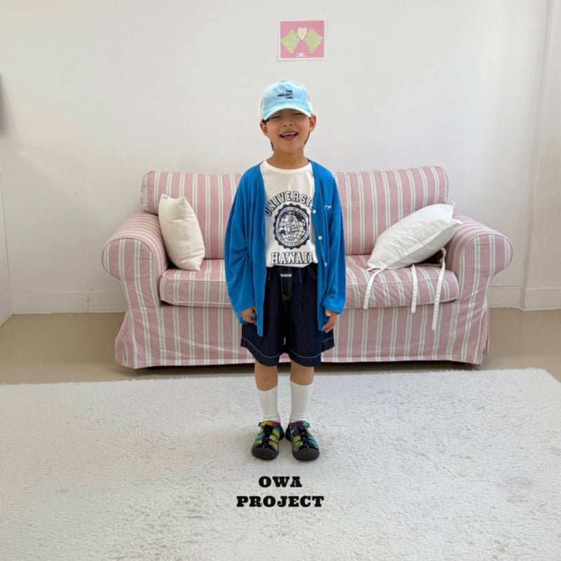 O Wa - Korean Children Fashion - #minifashionista - Half Denim Pants - 5
