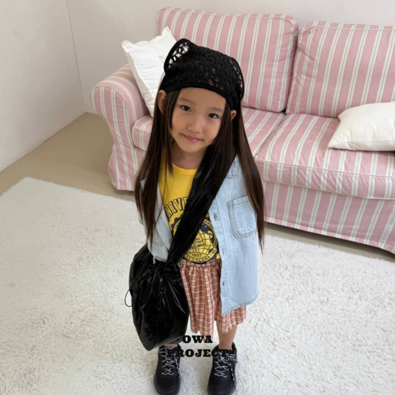 O Wa - Korean Children Fashion - #minifashionista - Checked Shirring Skirt - 4