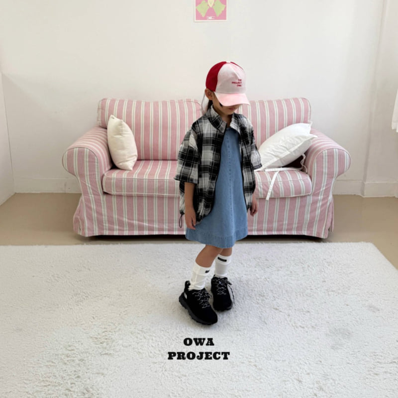 O Wa - Korean Children Fashion - #prettylittlegirls - Dart Denim One-piece - 7