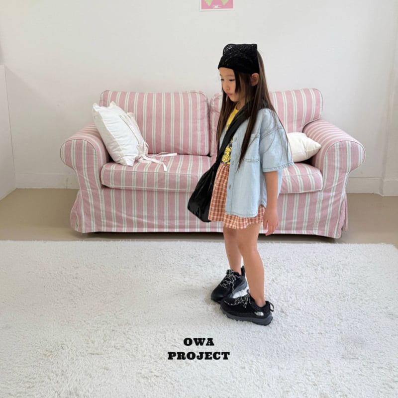 O Wa - Korean Children Fashion - #todddlerfashion - Checked Shirring Skirt - 5