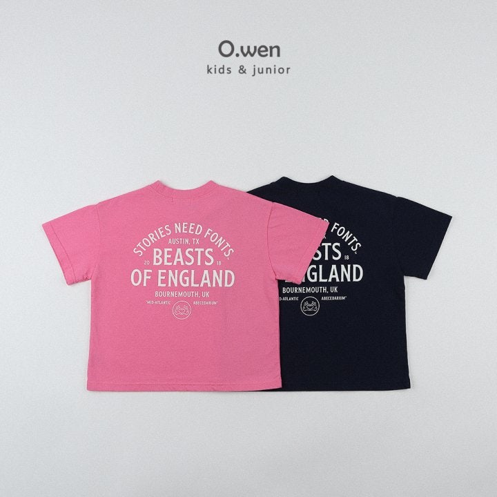 O Wen - Korean Children Fashion - #Kfashion4kids - England Short Sleeve Tee