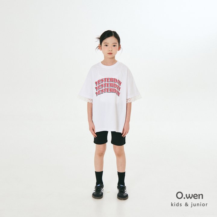 O Wen - Korean Children Fashion - #prettylittlegirls - Lace Boxy Short Sleeve Tee - 4