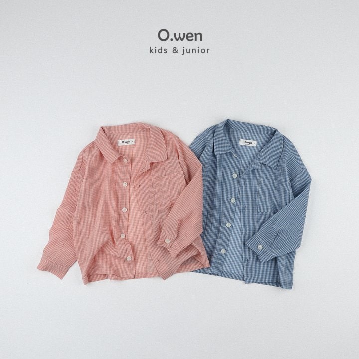 O Wen - Korean Children Fashion - #childrensboutique - Summer Check Pocket Shirt