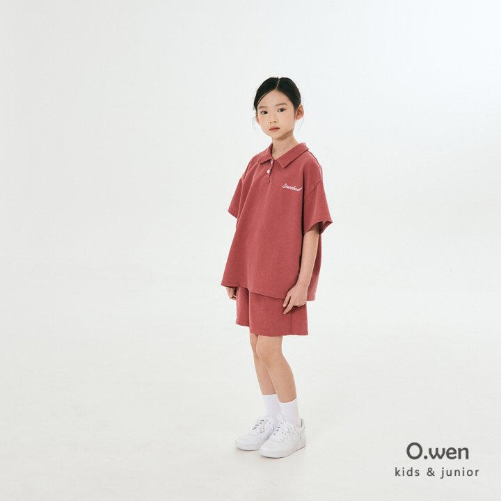 O Wen - Korean Children Fashion - #discoveringself - Standard Pigment Collar Short Sleeve Tee - 3