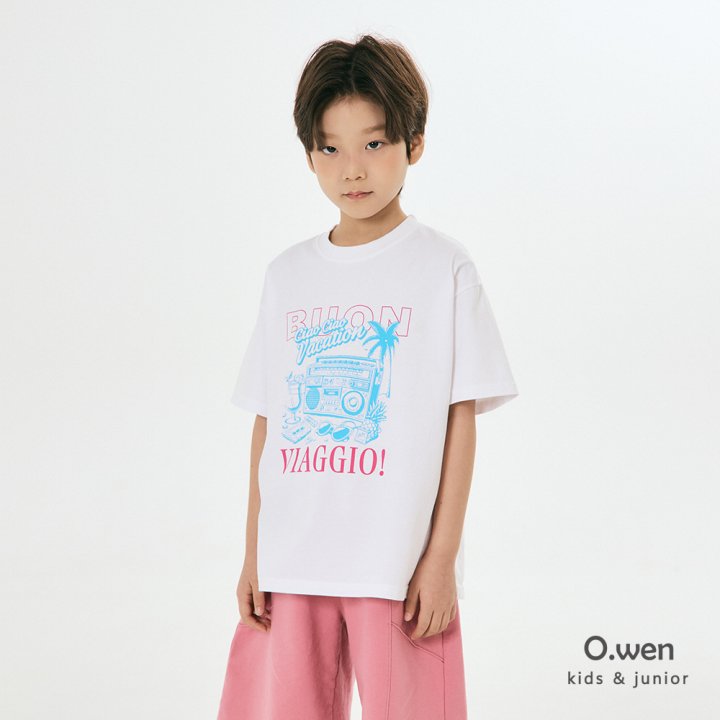 O Wen - Korean Children Fashion - #designkidswear - Vacation Short Sleeve Tee - 4