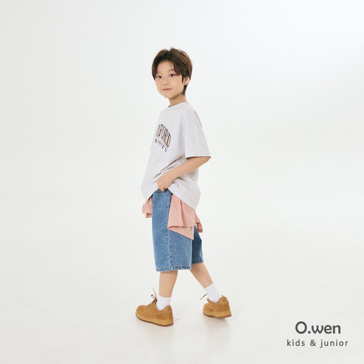 O Wen - Korean Children Fashion - #fashionkids - Summer Bermuda Denim Pants - 11