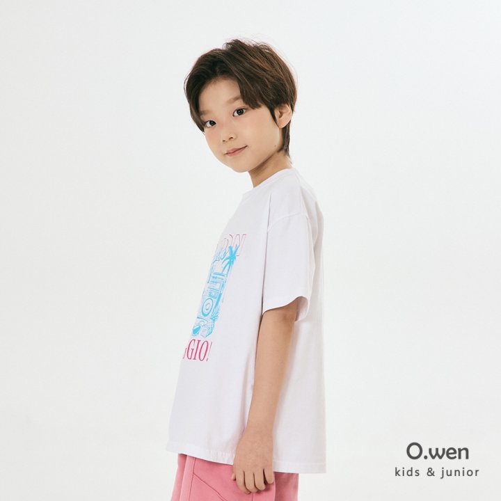 O Wen - Korean Children Fashion - #kidsshorts - Vacation Short Sleeve Tee - 6