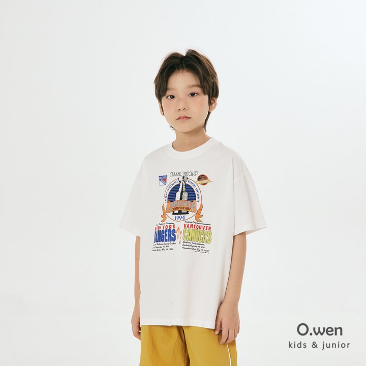 O Wen - Korean Children Fashion - #kidsshorts - Champion Short Sleeve Tee - 9