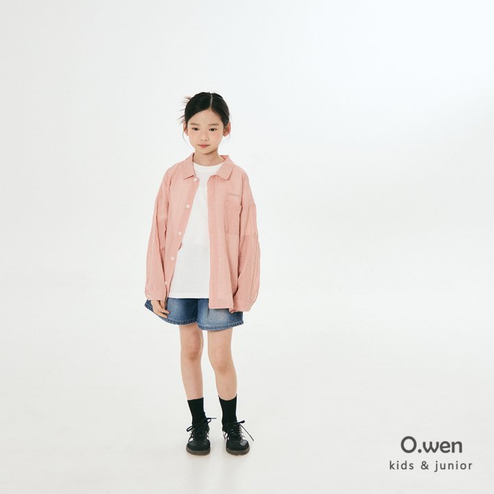 O Wen - Korean Children Fashion - #kidsshorts - Summer Check Pocket Shirt - 5