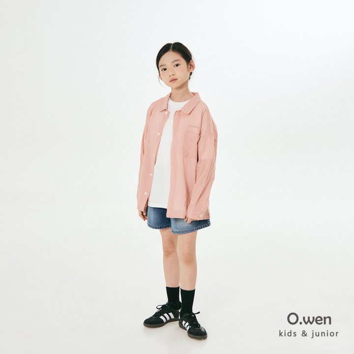 O Wen - Korean Children Fashion - #kidsstore - Summer Check Pocket Shirt - 6