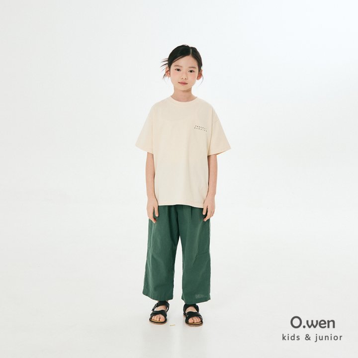 O Wen - Korean Children Fashion - #kidsshorts - Wave Short Sleeve Tee - 4