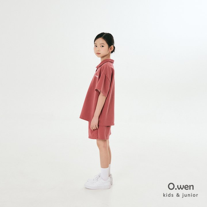 O Wen - Korean Children Fashion - #kidzfashiontrend - Standard Pigment Collar Short Sleeve Tee - 7