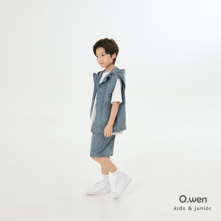 O Wen - Korean Children Fashion - #kidzfashiontrend - Hooded Zip-up Vest - 5